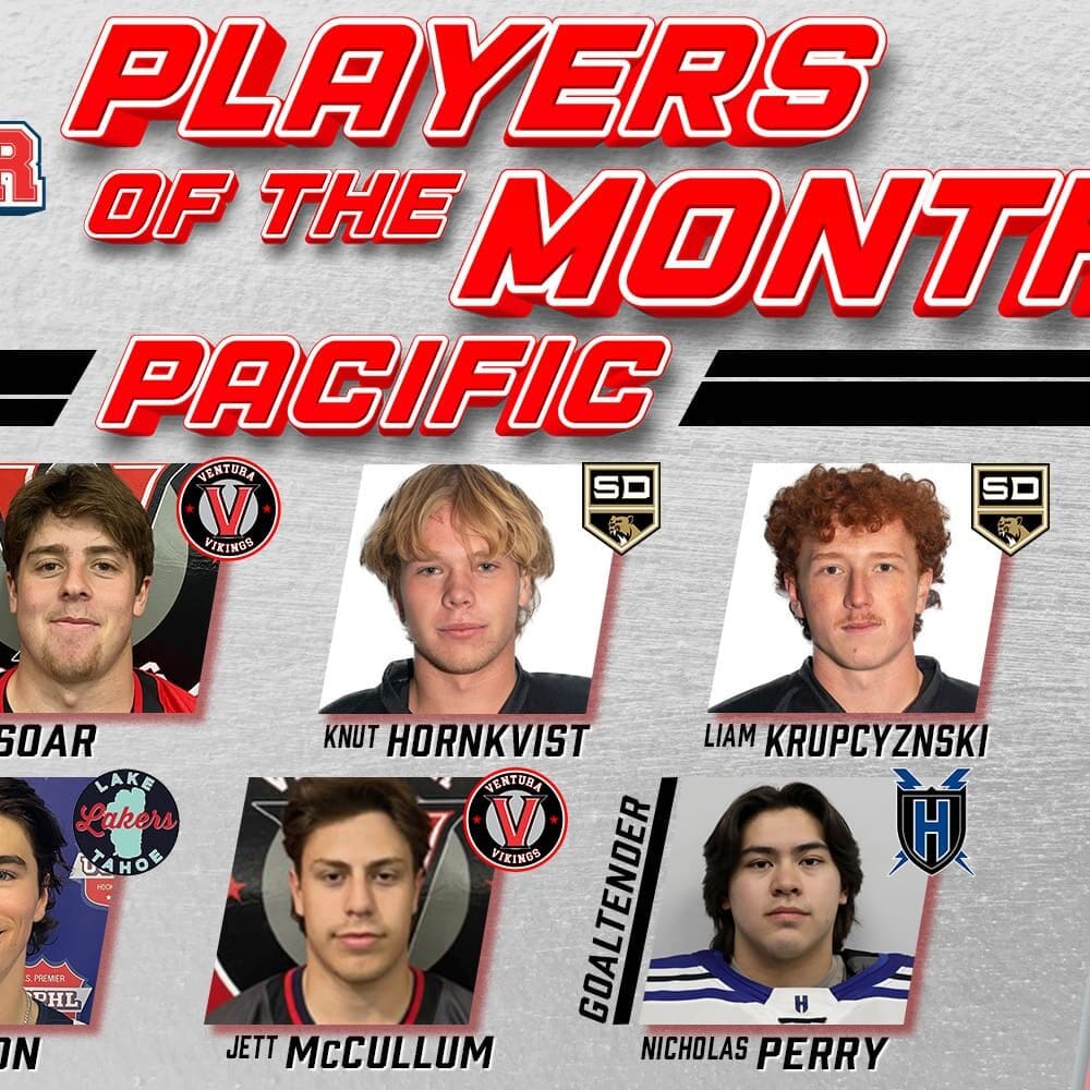 USPHL Premier Pacific Division Players Of The Month: December 2024
